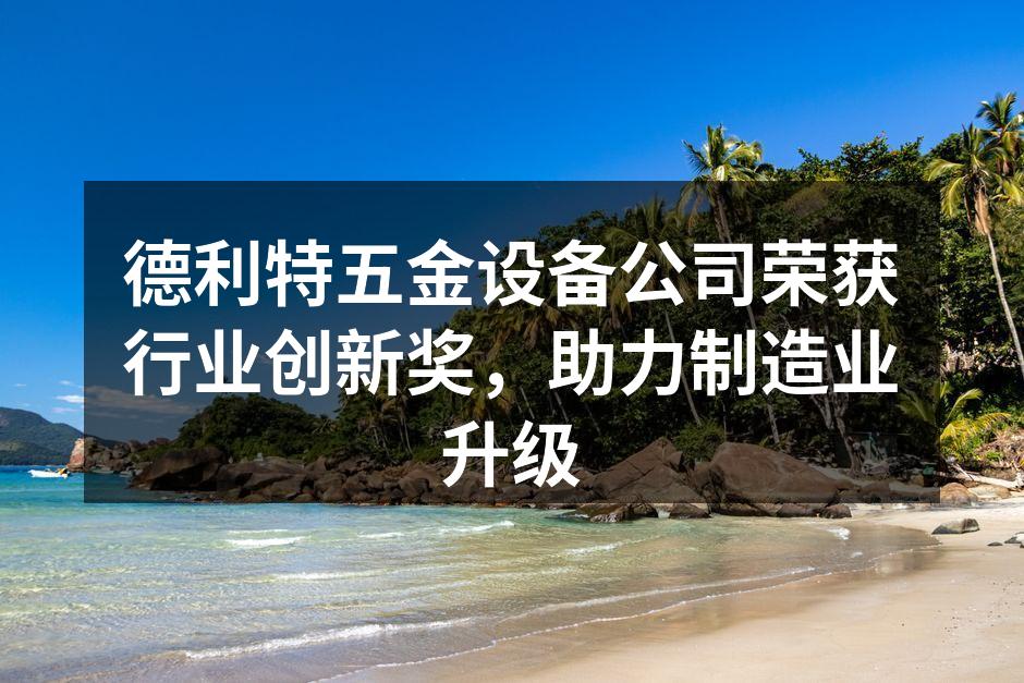 德利特五金设备公司荣获行业创新奖，助力制造业升级